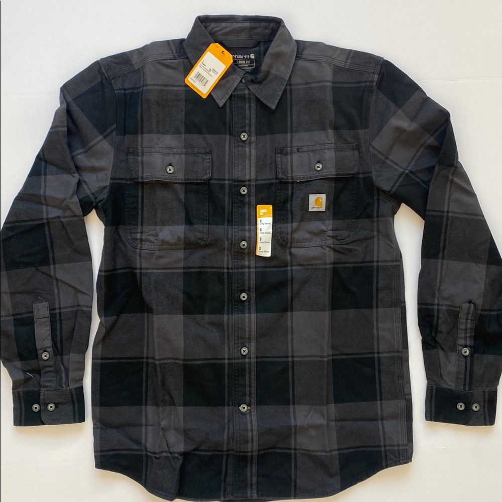 Carhartt Men's Loose Fit Heavyweight Flannel - Small